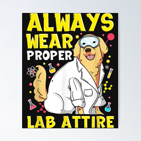 Item preview, Lab Attire Labrador Retriever Dog Lover Scientist Chemist designed and sold by marshapgp.