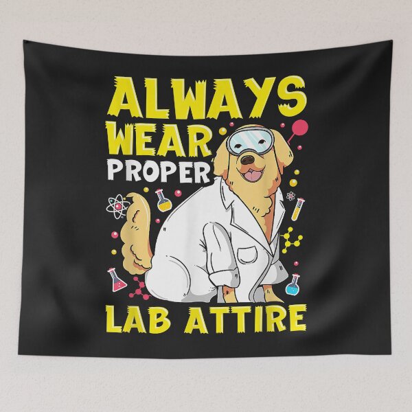 Item preview, Lab Attire Labrador Retriever Dog Lover Scientist Chemist designed and sold by marshapgp.