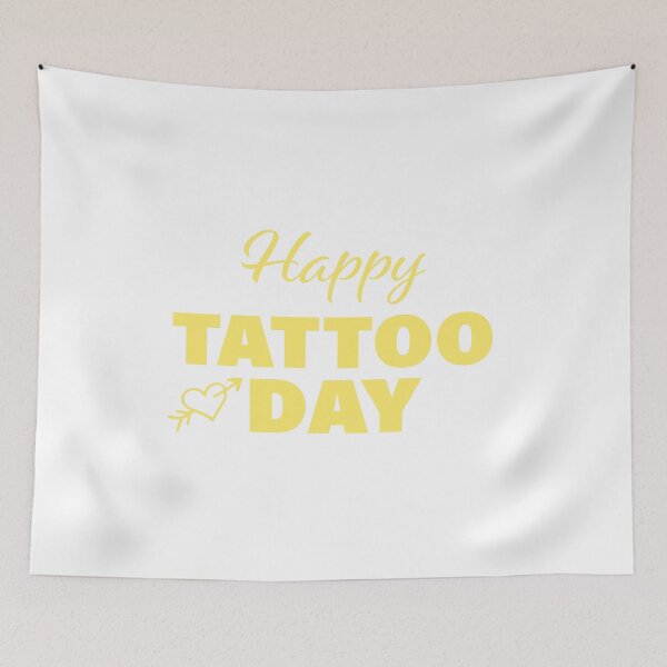Item preview, Happy Tattoo Day! designed and sold by FunFactsFactory.