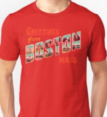 Greetings From Boston Mass Unisex T-Shirt