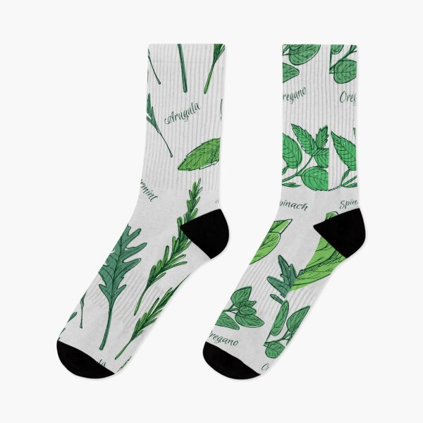 Item preview, Patterns - Green Herbs Leaves designed and sold by TheKingdomAttic.