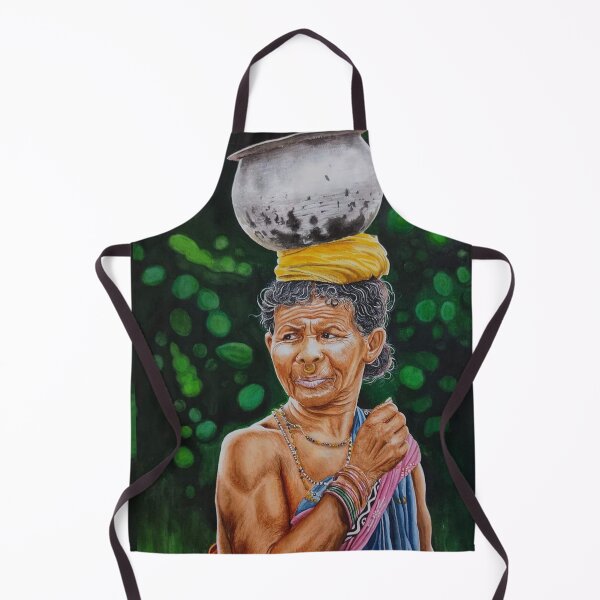 Item preview, Asian Tribal Old Woman Drawing designed and sold by SuvrasaiMerch.