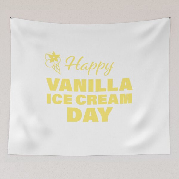 Item preview, Happy Vanilla Ice Cream Day! designed and sold by FunFactsFactory.
