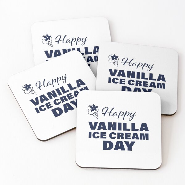 Item preview, Happy Vanilla Ice Cream Day! designed and sold by FunFactsFactory.