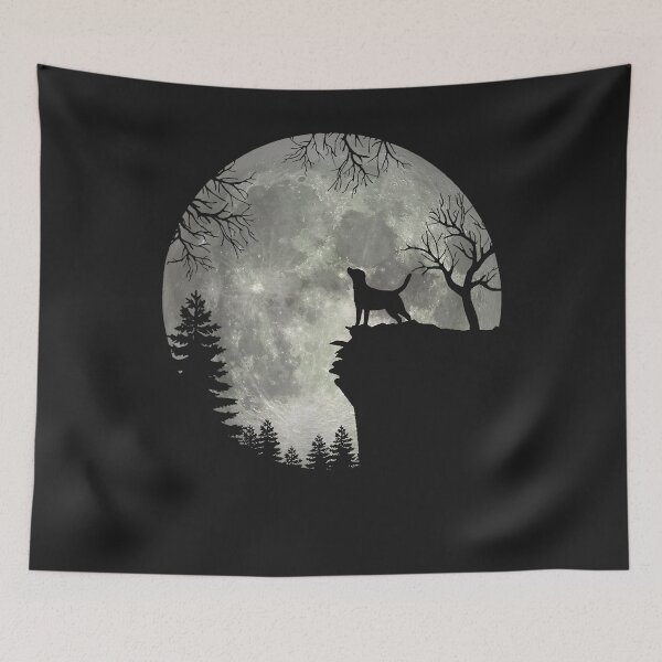 Item preview, Labrador Retriever And Moon Halloween designed and sold by marshapgp.