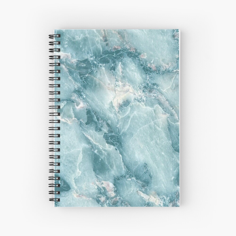 "MARBLE BLUE [iPhone case]" Spiral Notebook by armeenerz