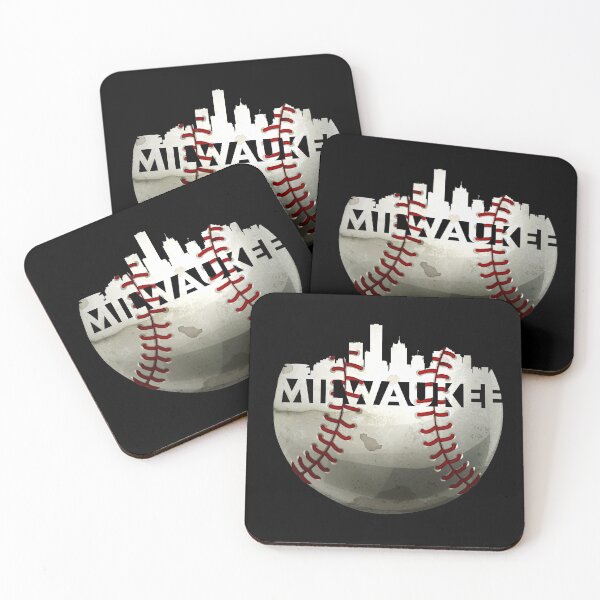 Item preview, Outstanding Milwaukee Baseball Ball With Real Milwaukee Skyline From Winsconsin designed and sold by Urosek.