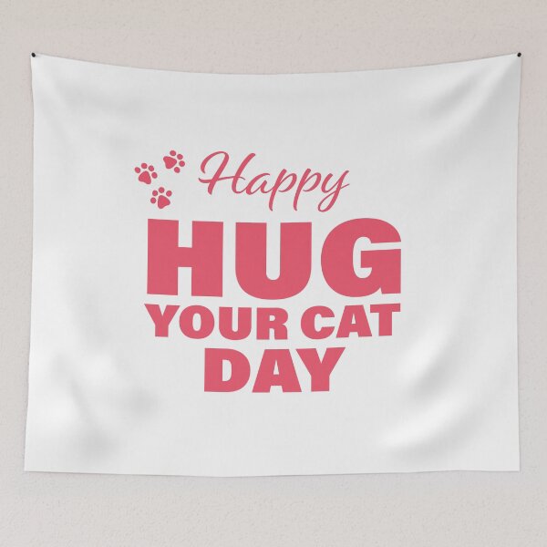 Item preview, Happy Hug Your Cat Day! designed and sold by FunFactsFactory.