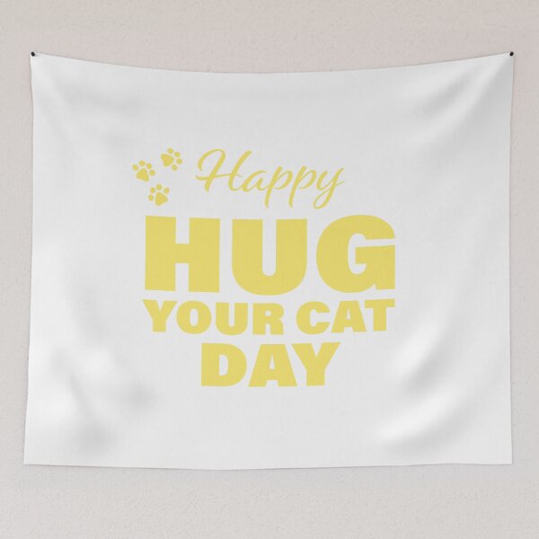 Item preview, Happy Hug Your Cat Day! designed and sold by FunFactsFactory.