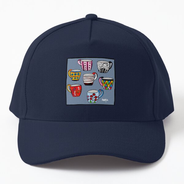 Colorful cups - have a coffee break! Baseball Cap