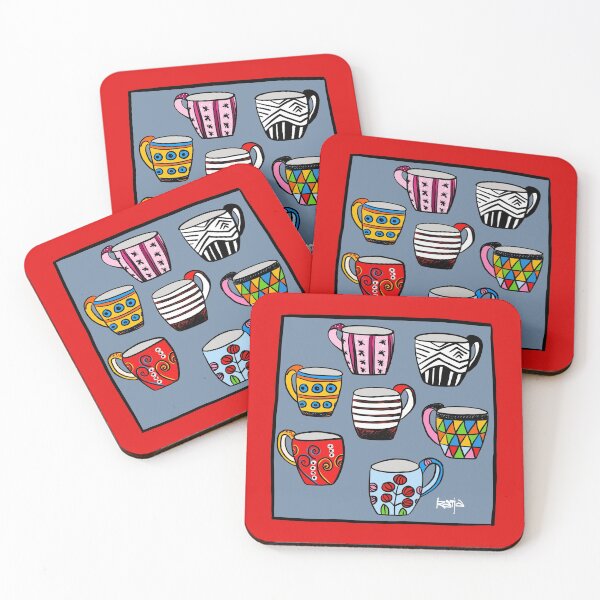 Item preview, Colorful cups - have a coffee break! designed and sold by kbackesneu.