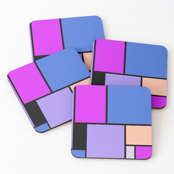 Item preview, Retro Geometric Pattern in blues and purples designed and sold by MondaysChild.