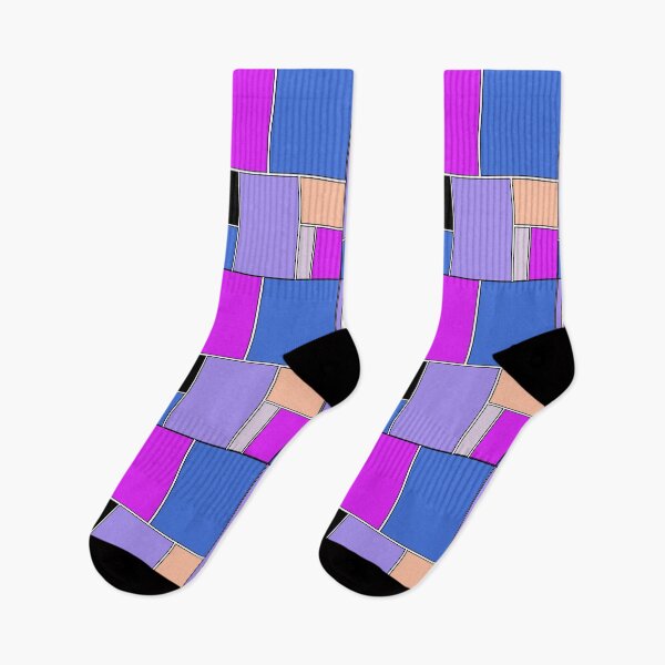 Item preview, Retro Geometric Pattern in blues and purples designed and sold by MondaysChild.