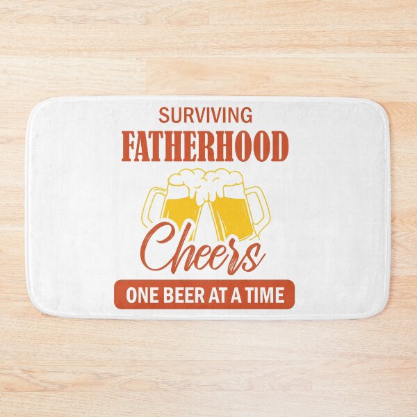 Item preview, Mens Surviving Fatherhood One Beer At A Funny Dad Gift  designed and sold by wanasak.