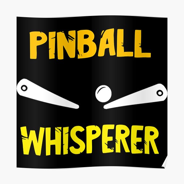 Pinball Flipper Flipping Ball Arcade Game Poster