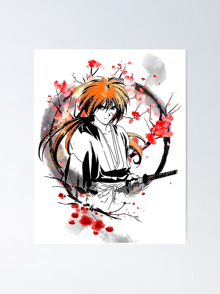 Himura kenshin - Kenshin manga Sticker by ArtSellerWorker