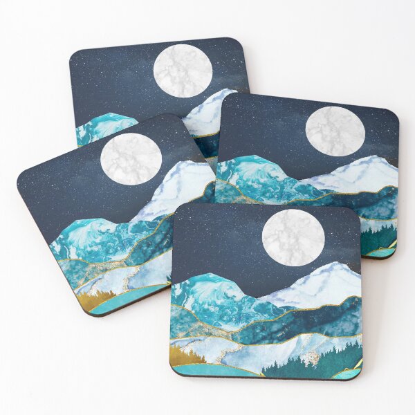 Item preview, Under the Moon Winter Mountainscapes designed and sold by Delight & Message Co..