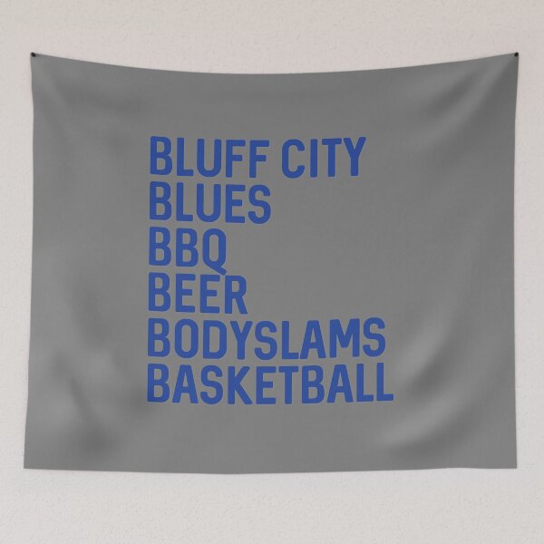 Item preview, Bluff City, Blues, BBQ, Beer, Bodyslams, Basketball designed and sold by MemfoBrand.