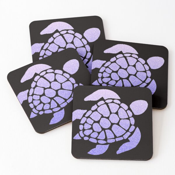 Item preview, Pastel Purple Ombre Faux Glitter Turtle designed and sold by Felicity-K.