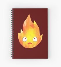 Geometric Calcifer Spiral Notebook