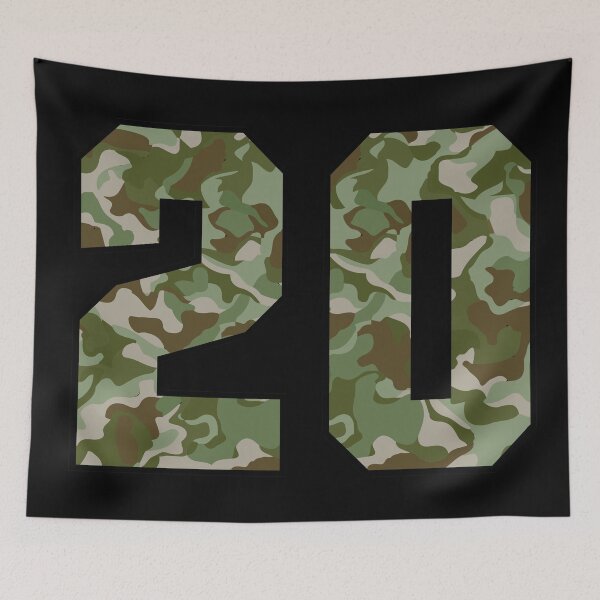 Item preview, Army Camouflage Number Twenty Soldiers Lucky Number 20 designed and sold by Urosek.