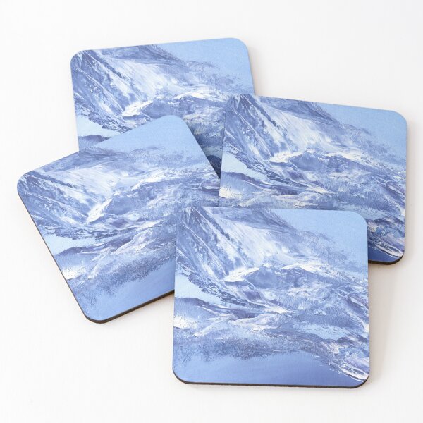 Item preview, Abstract Snow Mountain Landscape Painting designed and sold by Sanscapes.