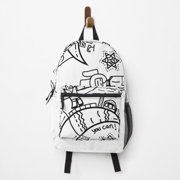 Item preview, You Can! Moon Doodle Art Black and White designed and sold by R4CProject.
