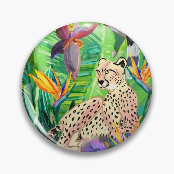 Item preview, Cheetah, two Mandrills and a Hornbill by Orangerinka designed and sold by orangerinka.