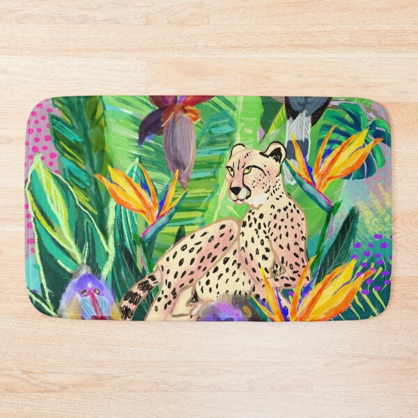 Item preview, Cheetah, two Mandrills and a Hornbill by Orangerinka designed and sold by orangerinka.