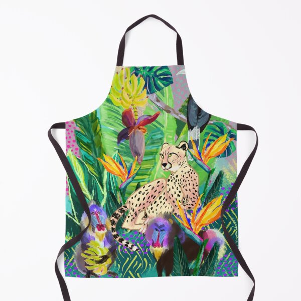 Item preview, Cheetah, two Mandrills and a Hornbill by Orangerinka designed and sold by orangerinka.