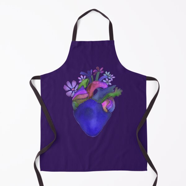Item preview, Deep purple watercolor floral heart designed and sold by Isabelle-T.