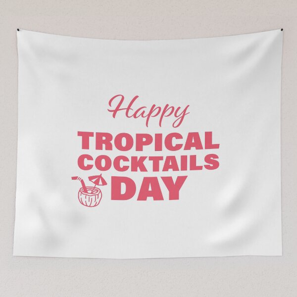 Item preview, Happy Tropical Cocktails Day! designed and sold by FunFactsFactory.