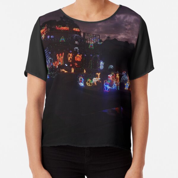 Yallourn North at Christmas Chiffon Top