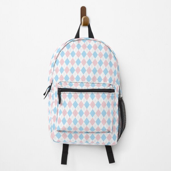 Item preview, Background illustration of a rhombic pattern in a pink and blue combination. Argyle check style. designed and sold by Tuesday-Project.