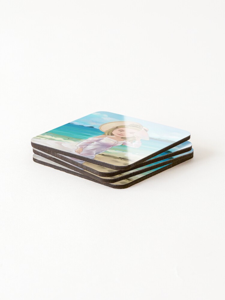 Thumbnail 4 of 5, Coasters (Set of 4), Summertime Sadness designed and sold by RokanaStore.