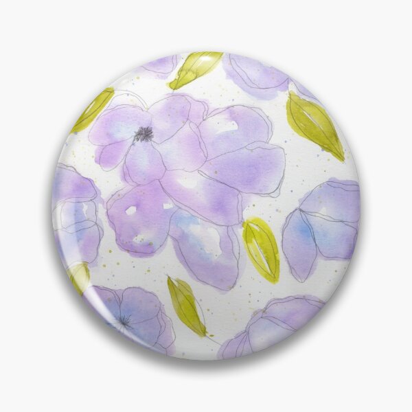 Item preview, Purple Watercolour Flowers designed and sold by playfulpuffin.
