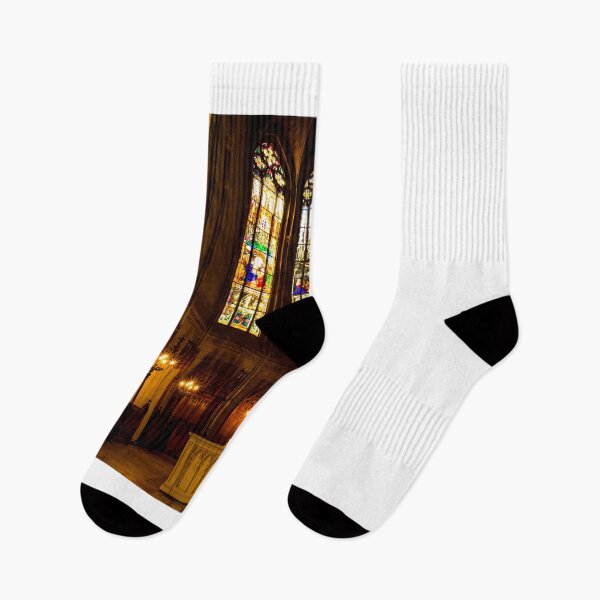 Item preview, Stained glass windows in church designed and sold by Anita van Gendt.