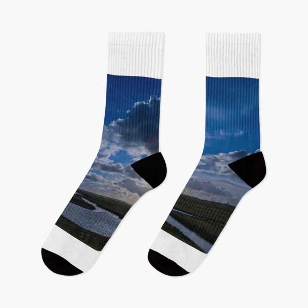 Item preview, Dutch polder view with beautiful clouds designed and sold by Anita van Gendt.