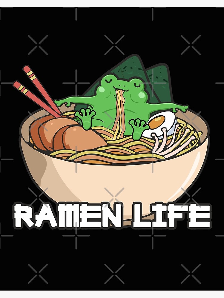 Kawaii Japanese Anime Cat Bowl Ramen Noodle Top Greeting Card by Karis  Dorota