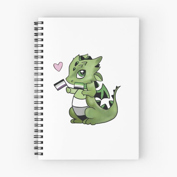 Item preview, Aro Ace Dragon with a Heart designed and sold by AMurdochArt.
