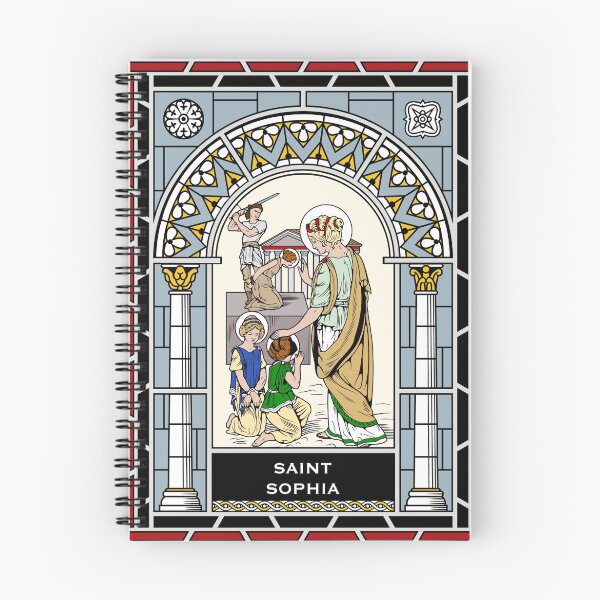Item preview, ST SOPHIA under STAINED GLASS designed and sold by CatholicSaints.