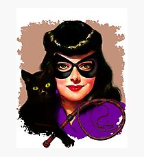 Vintage Catwoman Photographic Print