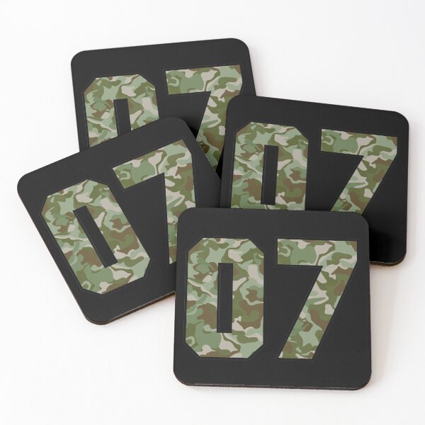 Item preview, Army Camouflage Number Seven Soldiers Lucky Number 7 designed and sold by Urosek.