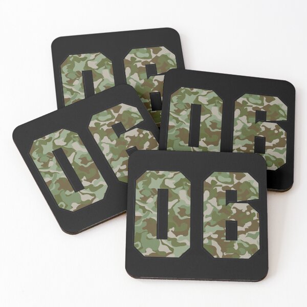 Item preview, Army Camouflage Number Six Soldiers Lucky Number 6 designed and sold by Urosek.