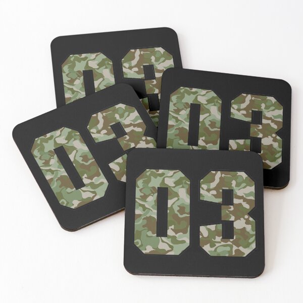 Item preview, Army Camouflage Number Three Soldiers Lucky Number 3 designed and sold by Urosek.