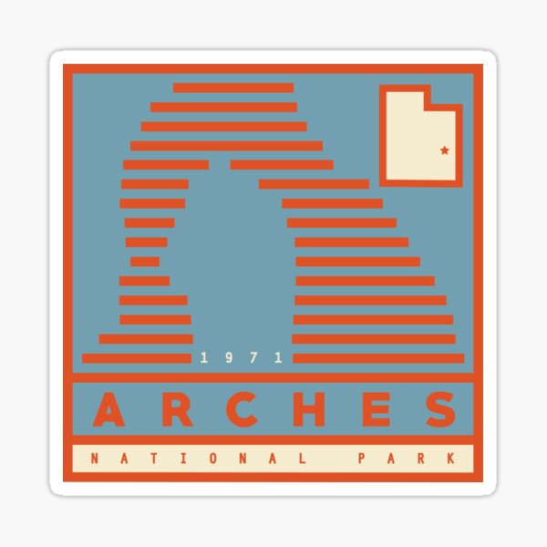 Arches National Park stickers, gear! Sticker