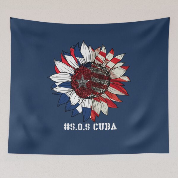 Item preview, Sos Cuba Sunflower SOS Cuba Flag designed and sold by SouthernYall.