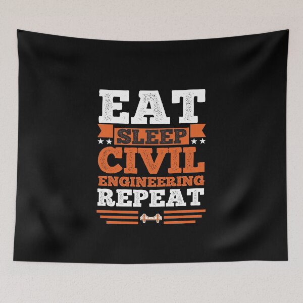 Item preview, Civil Enginnering. Eat. Sleep designed and sold by orlumbuspirate.