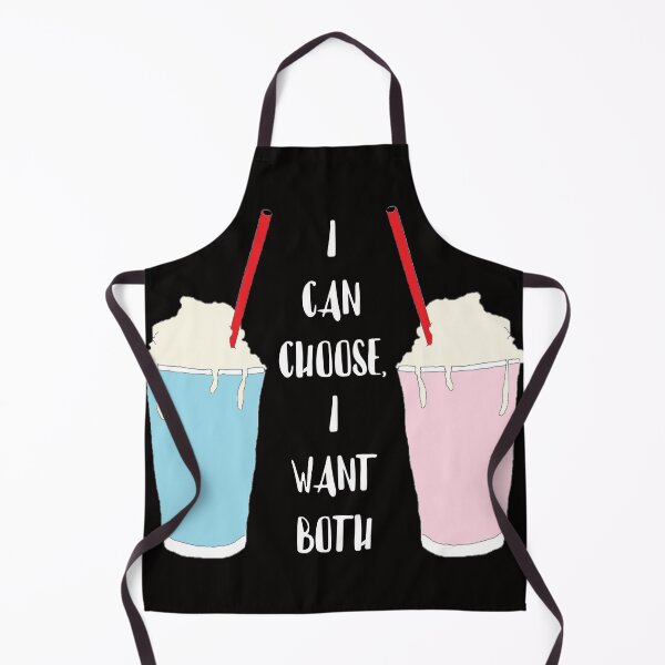 Item preview, Bi "I Want Both" Milkshake Cartoon designed and sold by RevolutionInPaint.
