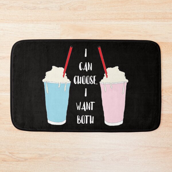 Item preview, Bi "I Want Both" Milkshake Cartoon designed and sold by RevolutionInPaint.